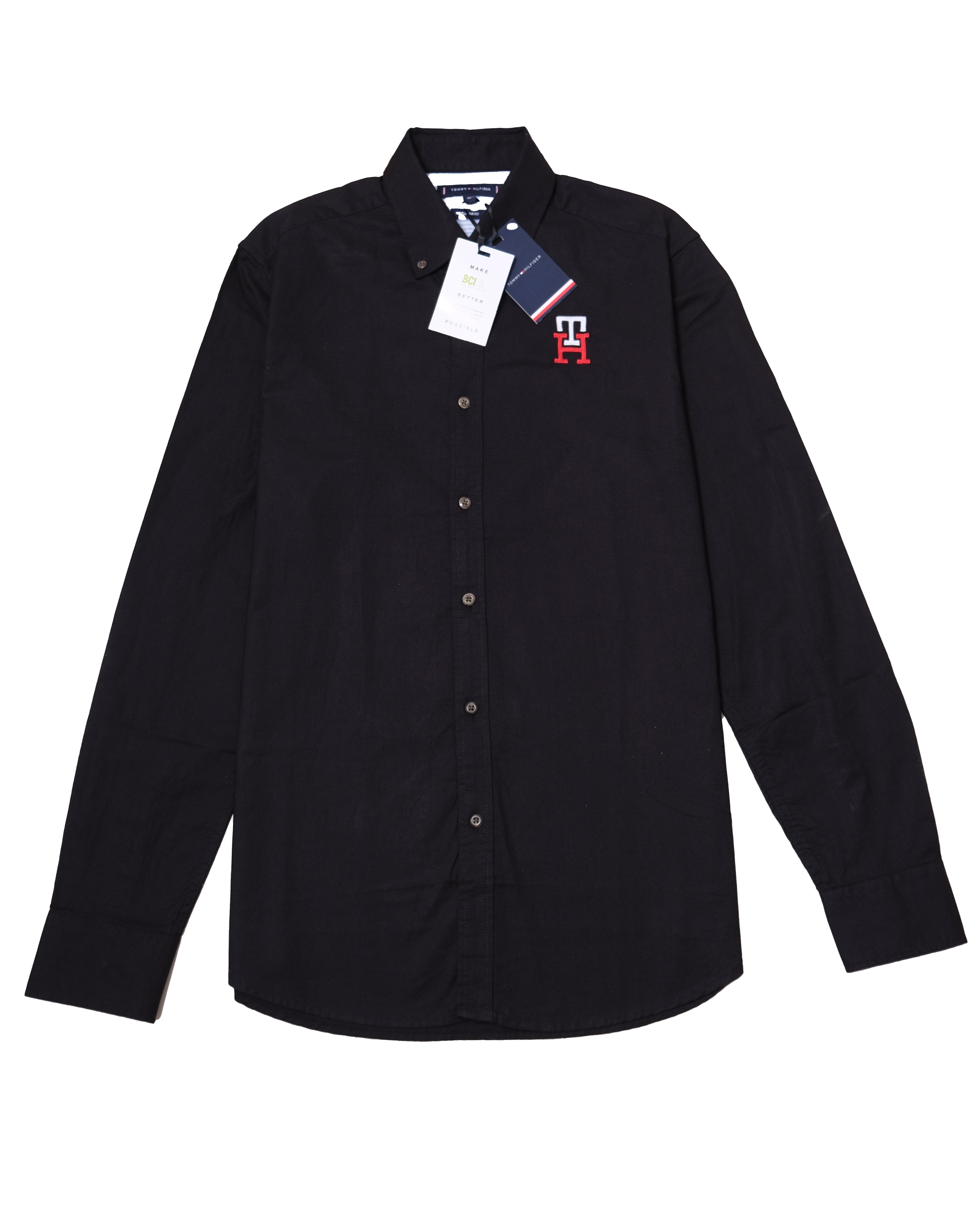 TOMMY HILFIGER Midnight Onyx Classic Fit Long Sleeve Oxford Shirt