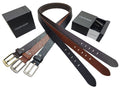 CALVIN KLEIN Reversible Leather Logo Belt Set