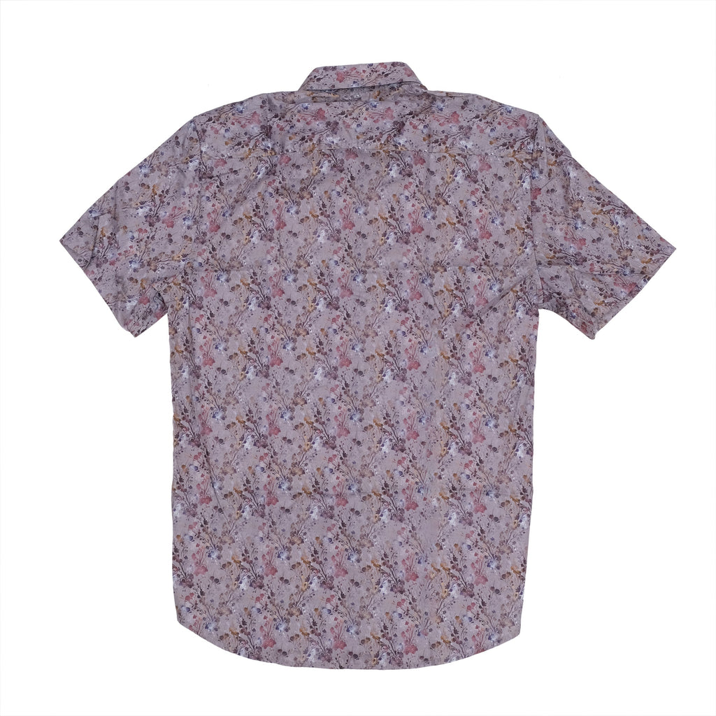 ZARA Blush Petal Slim Fit Short Sleeve Casual Shirt