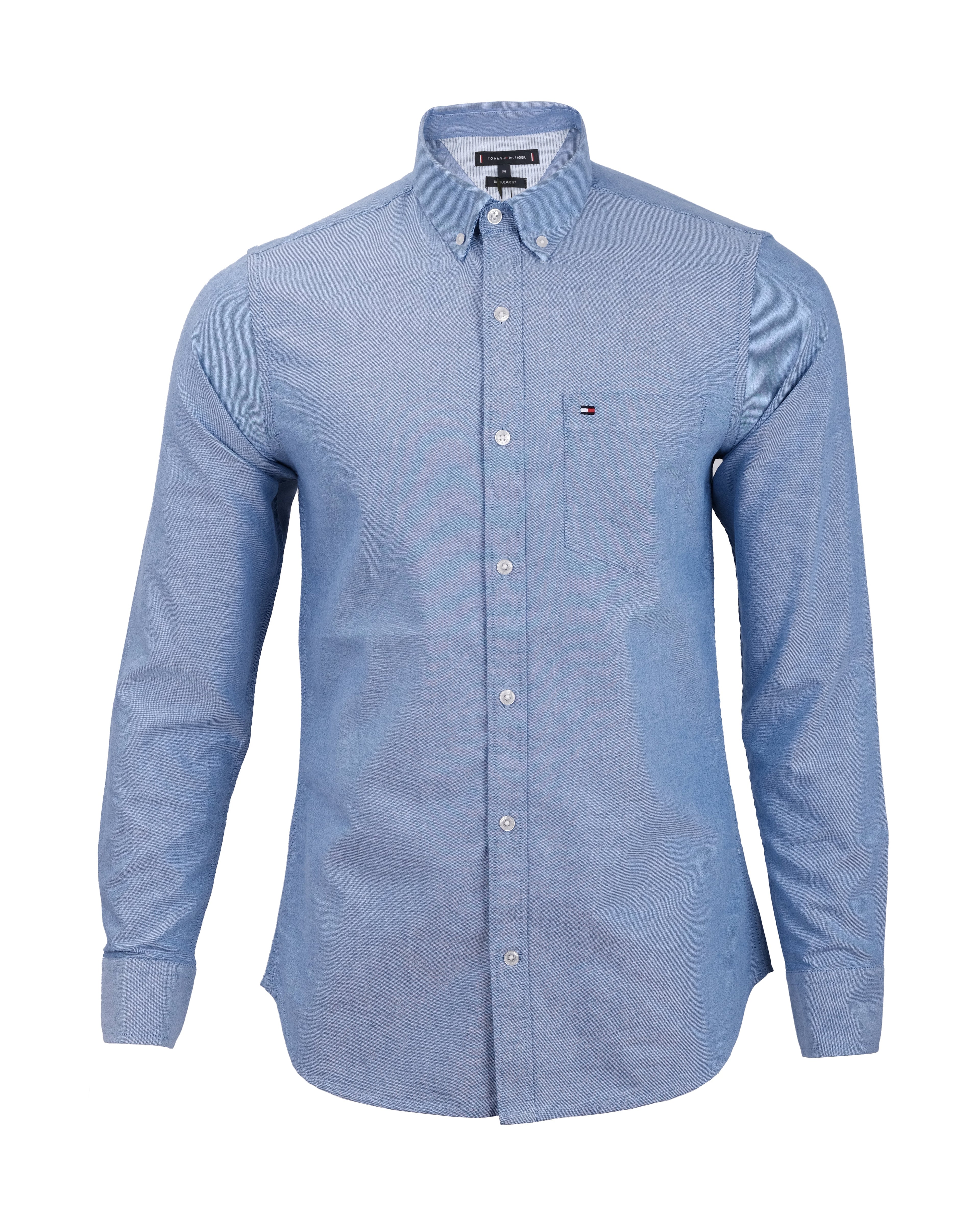 TOMMY HILFIGER Skyward Blue Slim Fit Long Sleeve Button-Down Shirt