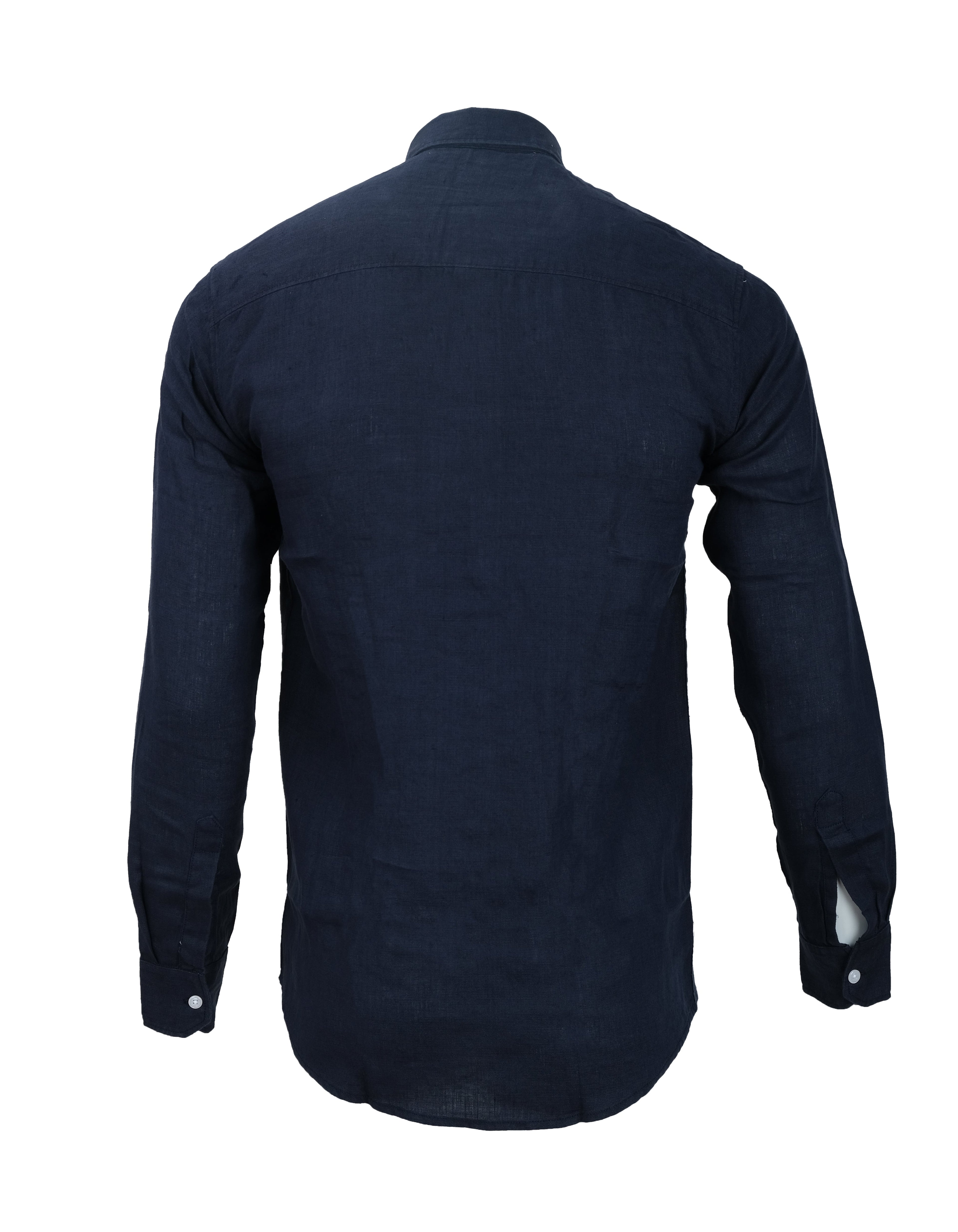TOMMY HILFIGER Oceanic Navy Classic Fit Long Sleeve Shirt