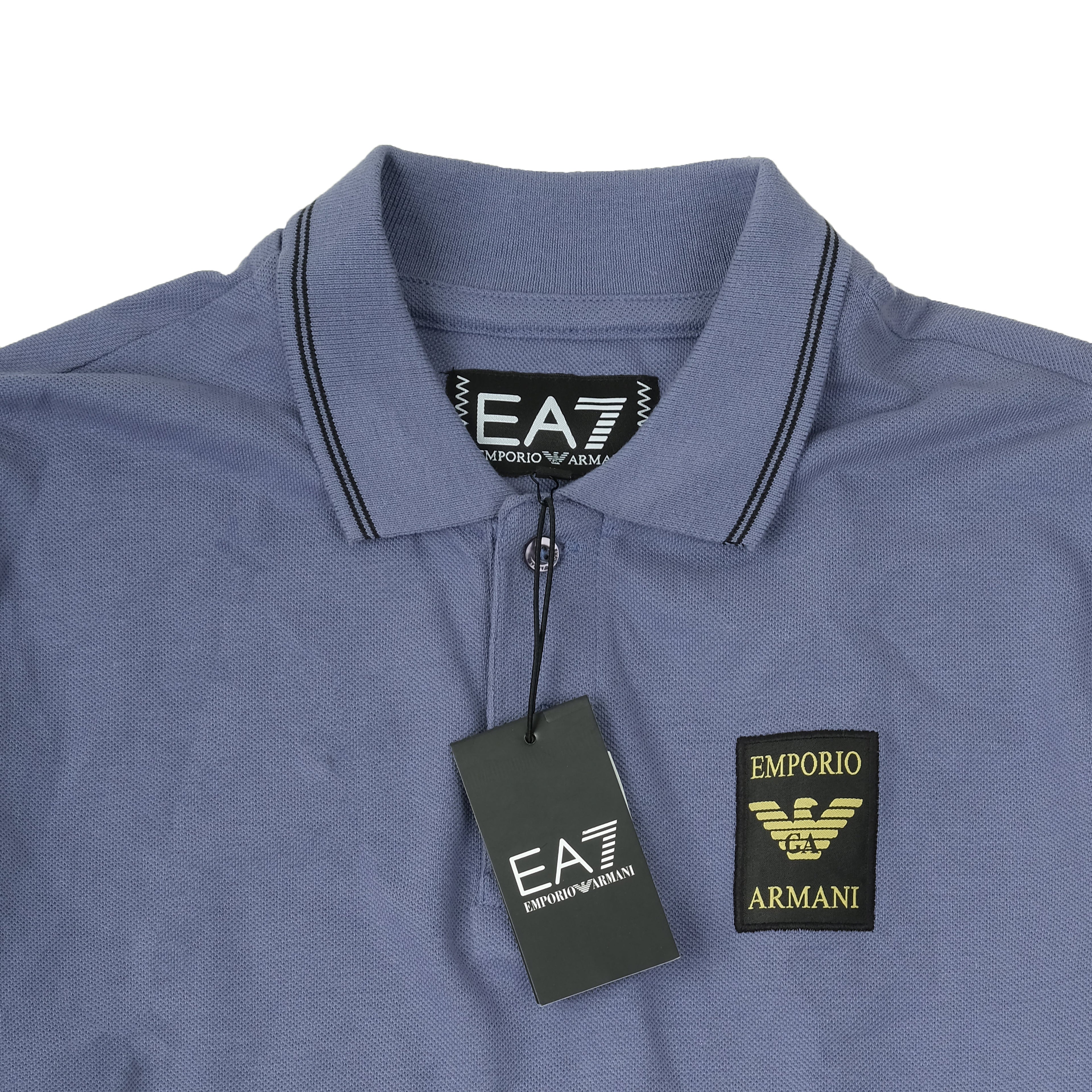 ARMANI EXCHANGE Azure Mist Classic Fit Polo Shirt