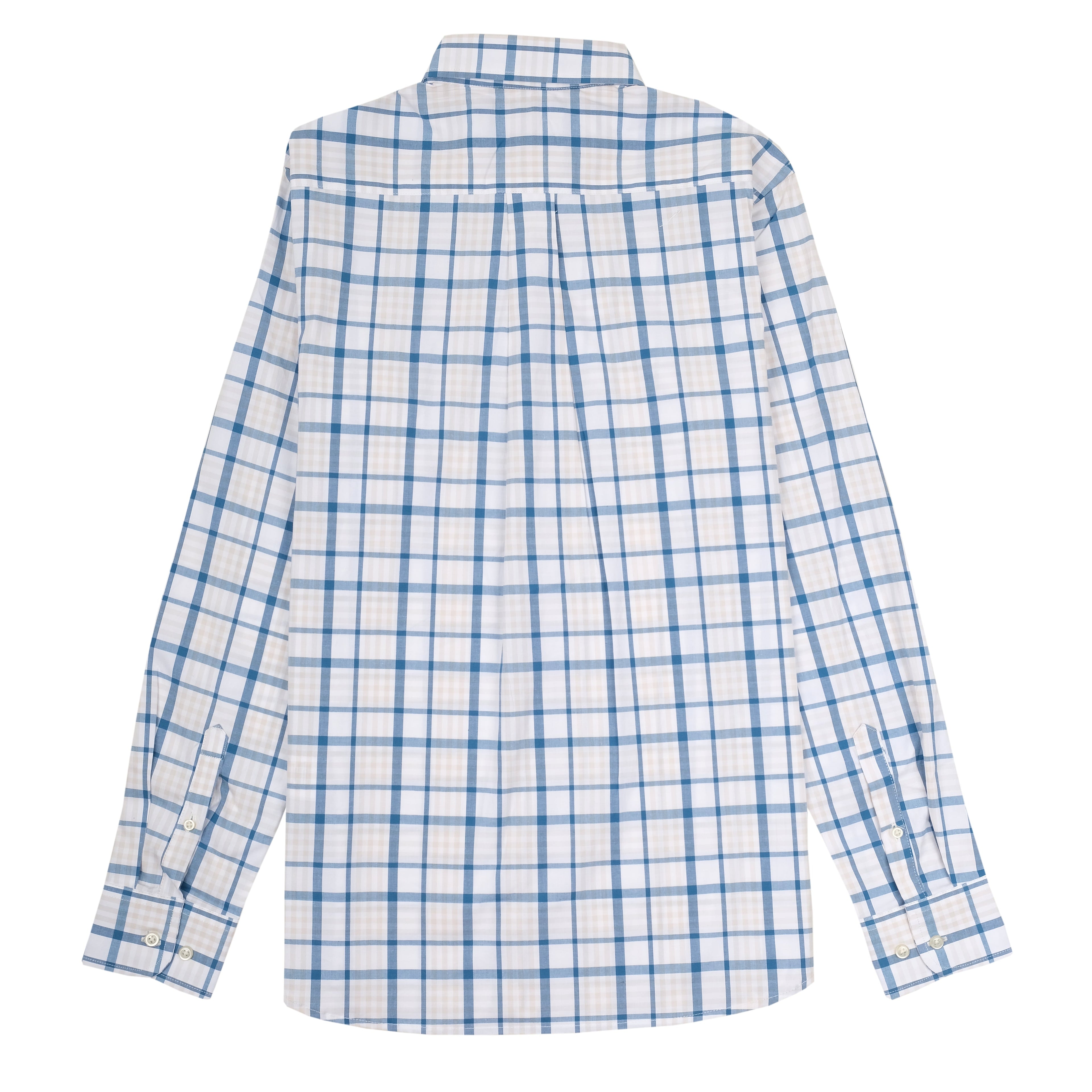 RALPH LAUREN Serene Azure Windowpane Check Classic Fit Oxford Shirt