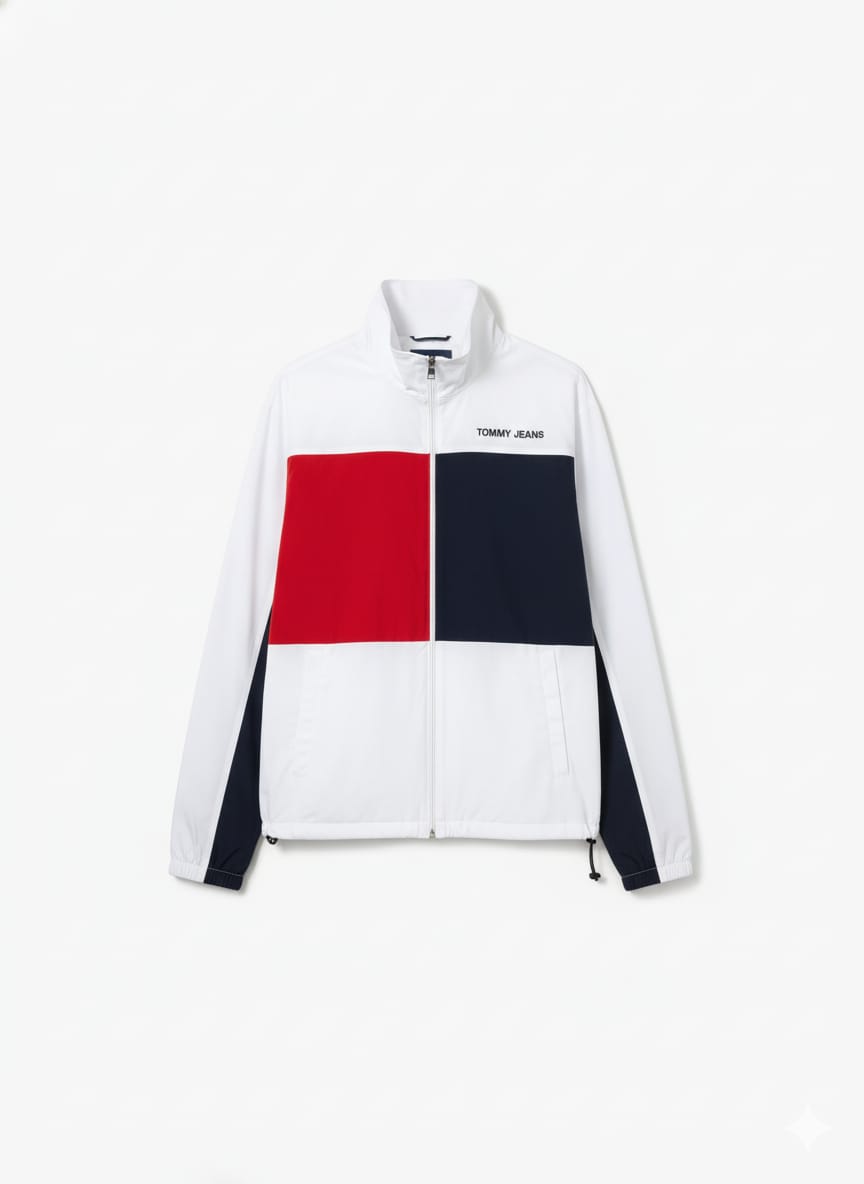 TOMMY JEANS Color Block Windbreaker Jacket