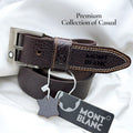 MONT BLANC Premium Casual Leather Belt