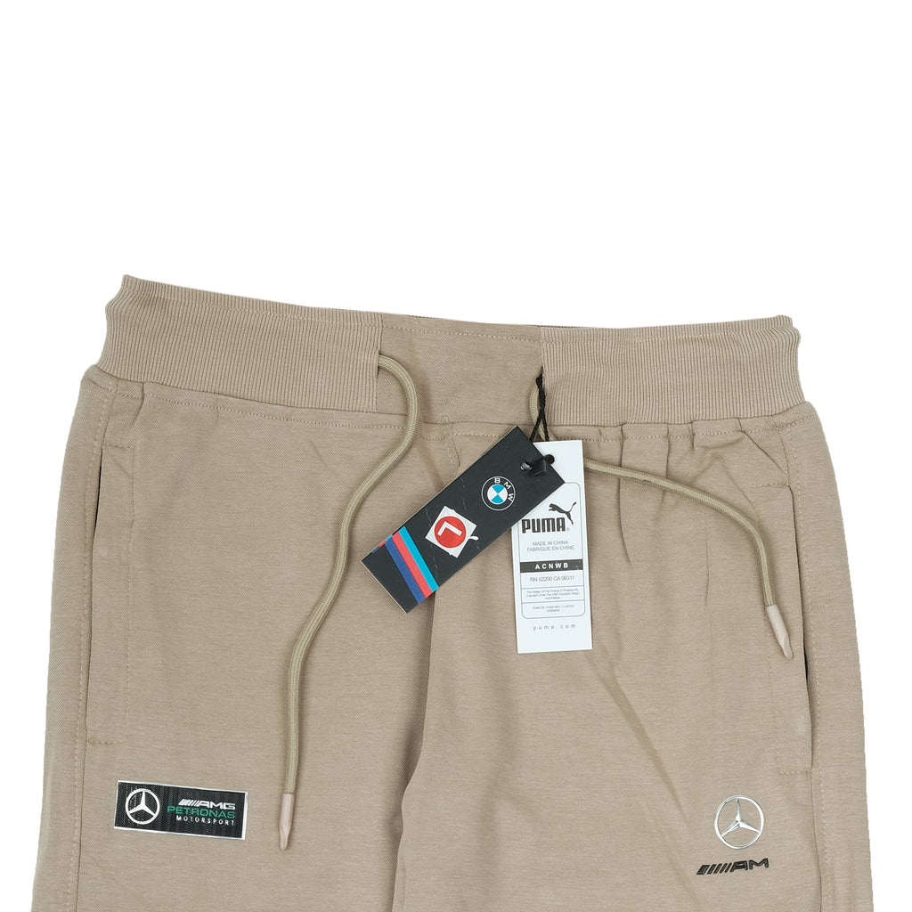 PUMA Desert Sand Slim Fit Essentials Logo Jogger Pants
