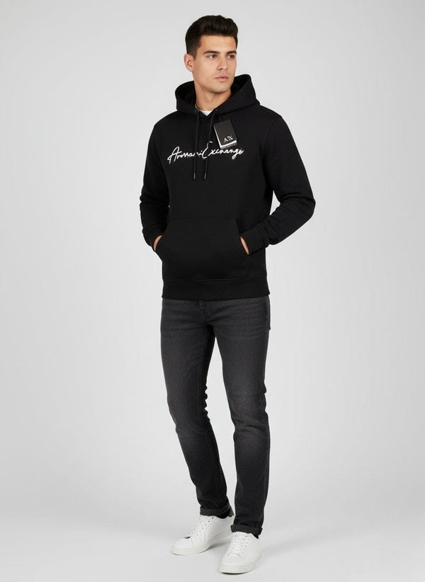 ARMANI EXCHANGE Twilight Plum Urban Fit Signature Hoodie