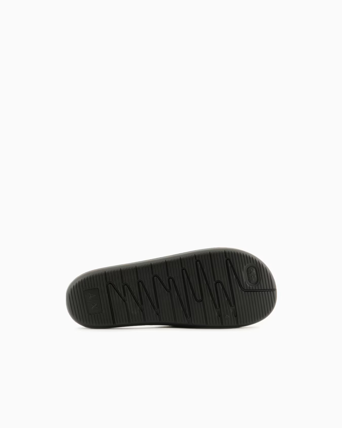A|X ARMANI EXCHANGE Shadowed Ember Sleek Luxe Slide Sandals