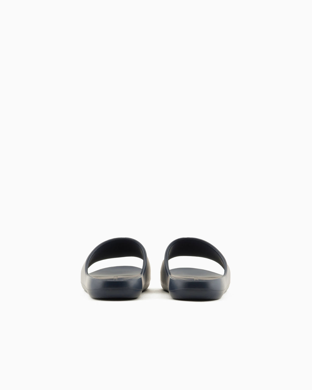 A|X ARMANI EXCHANGE Tranquil Slate Luxe Open-Toe Slides