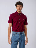 POLO RALPH LAUREN Enchanted Burgundy Classic Fit Short Sleeve Button-Down Shirt