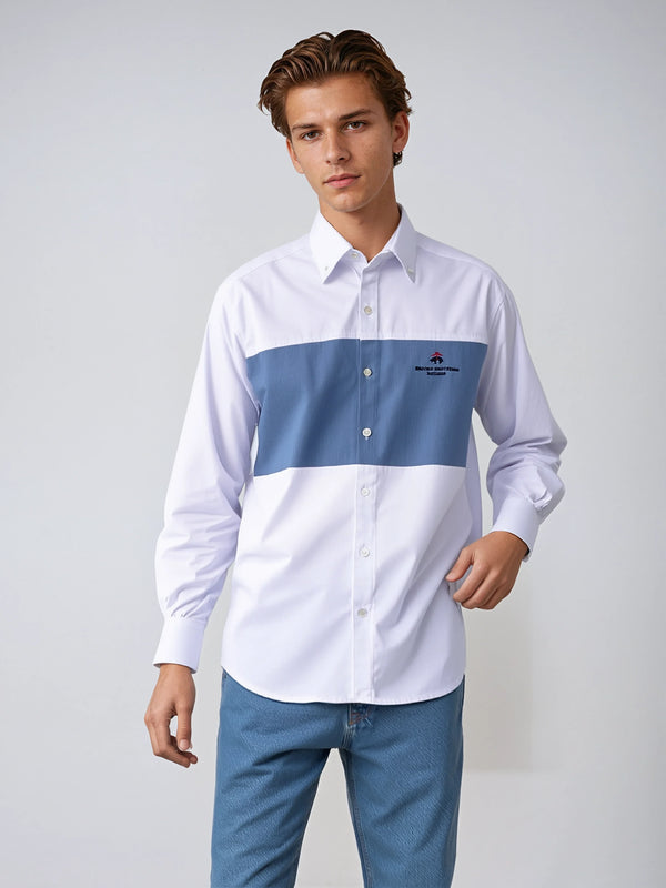 BROOKS BROTHERS Celestial Aqua Tailored Fit Long Sleeve Button-Up Shirt