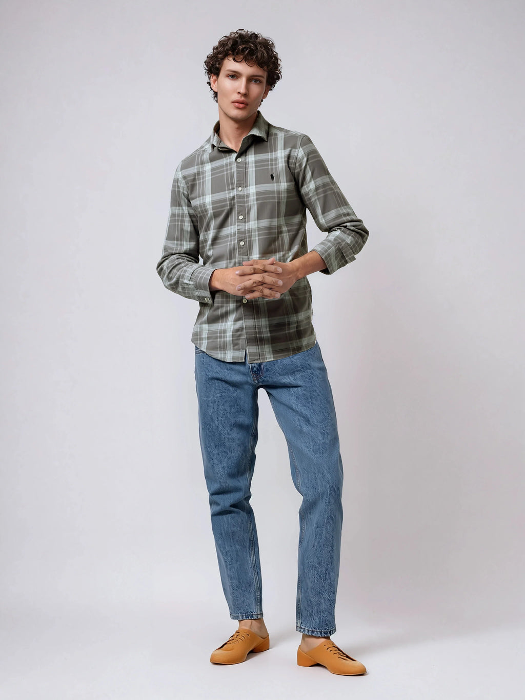 POLO RALPH LAUREN Emberstone Sage Classic Fit Long Sleeve Button-Down Shirt
