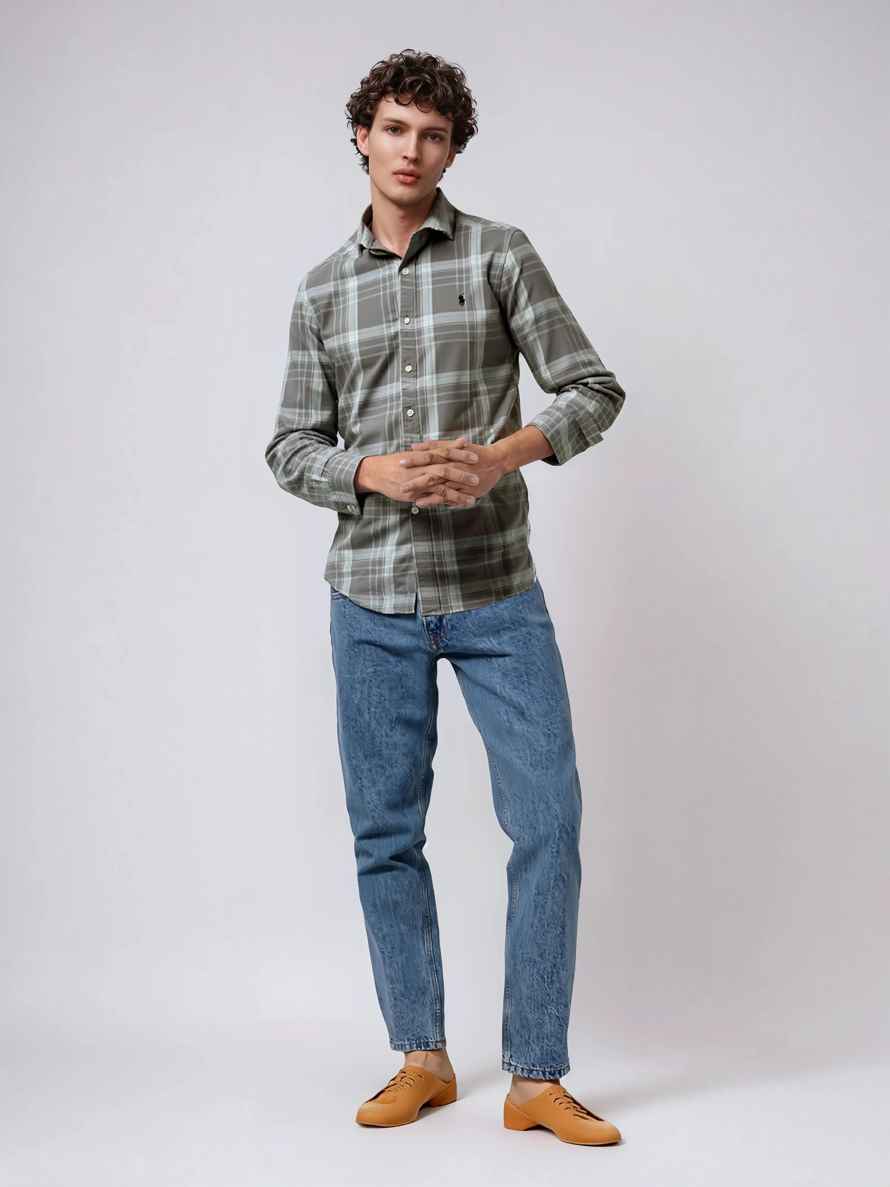 POLO RALPH LAUREN Emberstone Sage Classic Fit Long Sleeve Button-Down Shirt