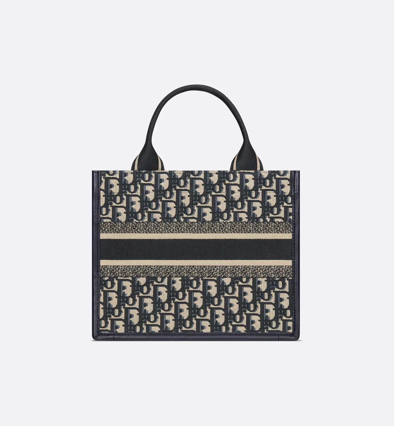 CHRISTIAN DIOR Celestial Midnight Luxe Canvas Book Tote Bag