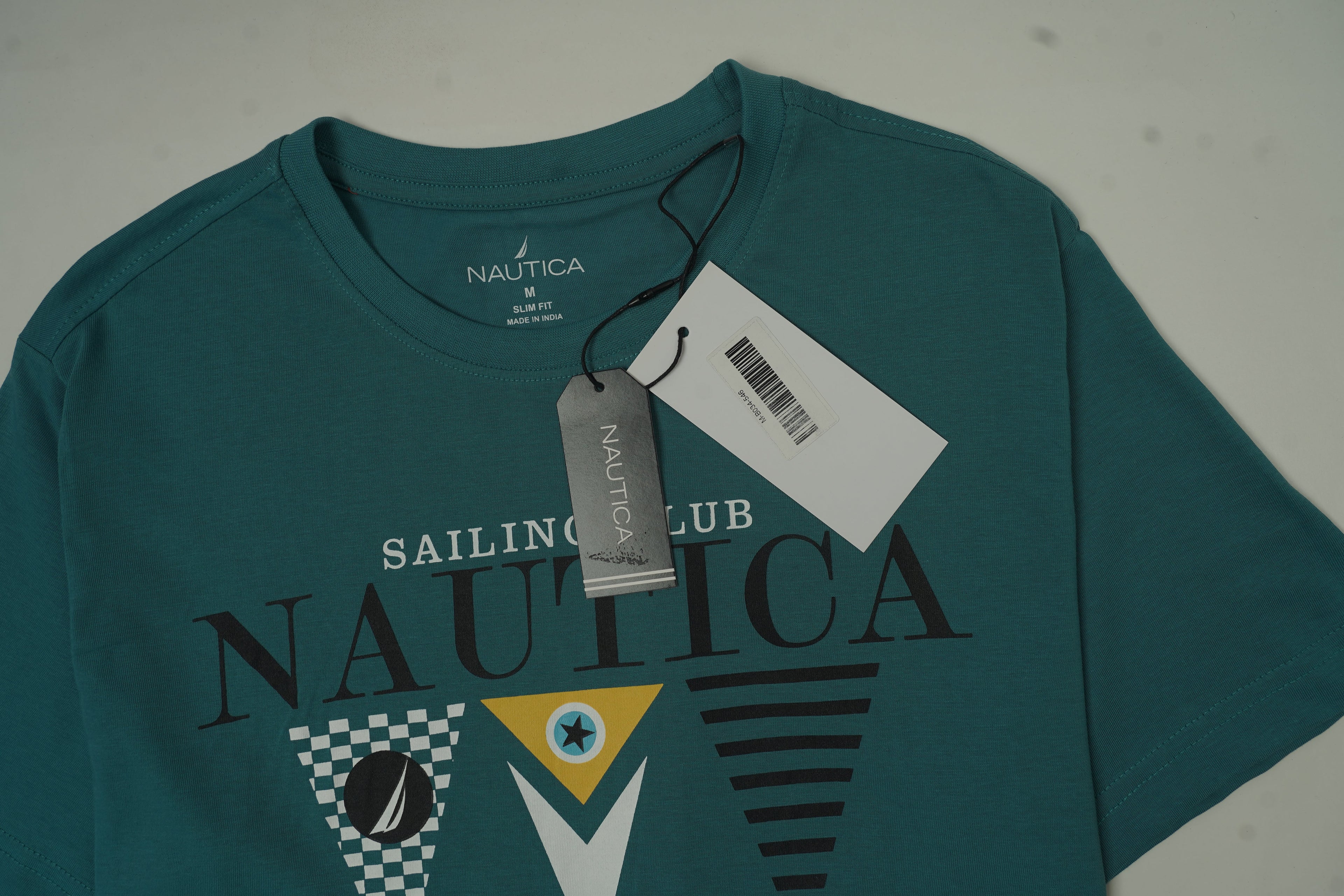 NAUTICA Lush Teal Effortless Fit Short Sleeve T-Shirt