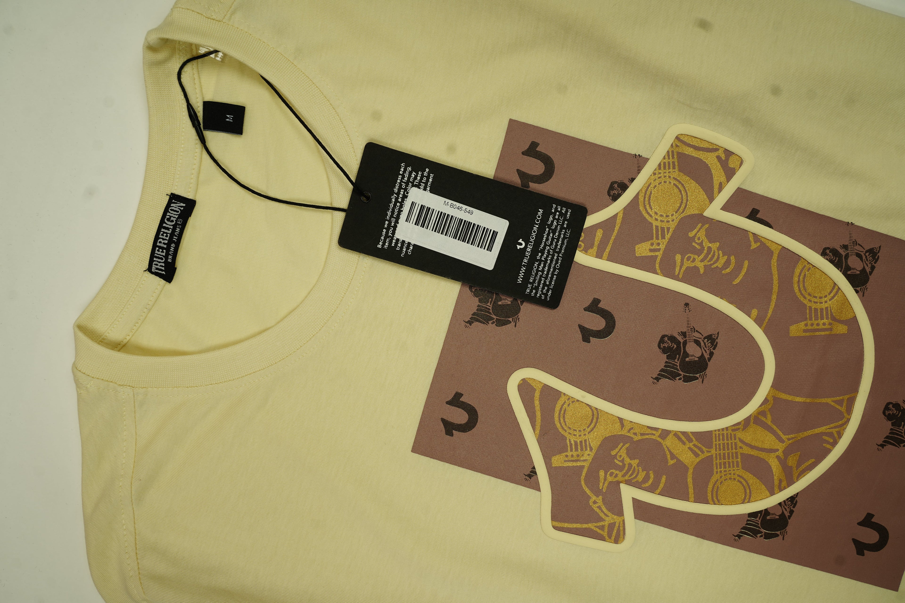 TRUE RELIGION Radiant Orchid Relaxed Fit Short Sleeve T-Shirt