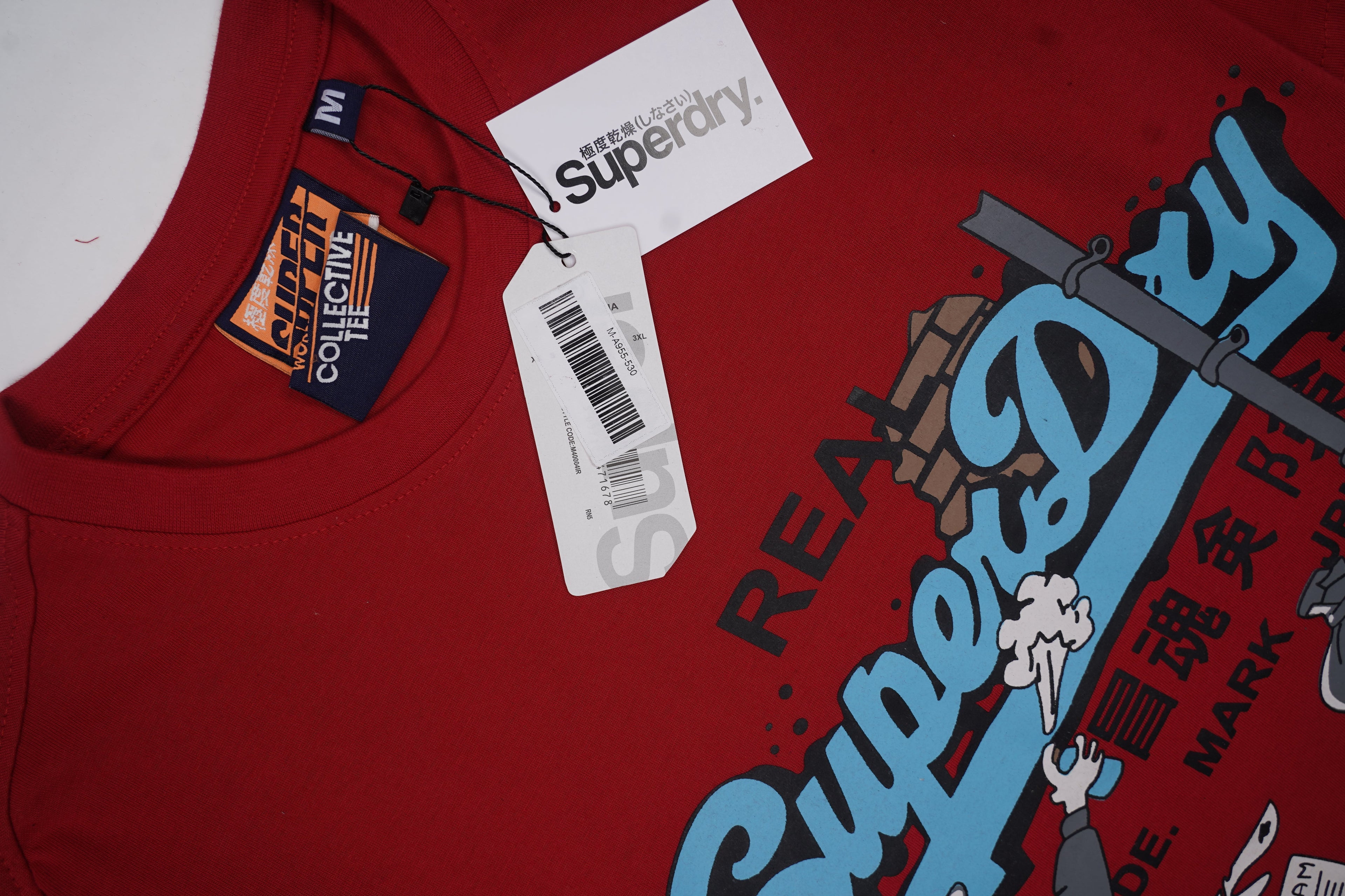 SUPERDRY Blazing Ember Luxe Fit Short Sleeve Tee