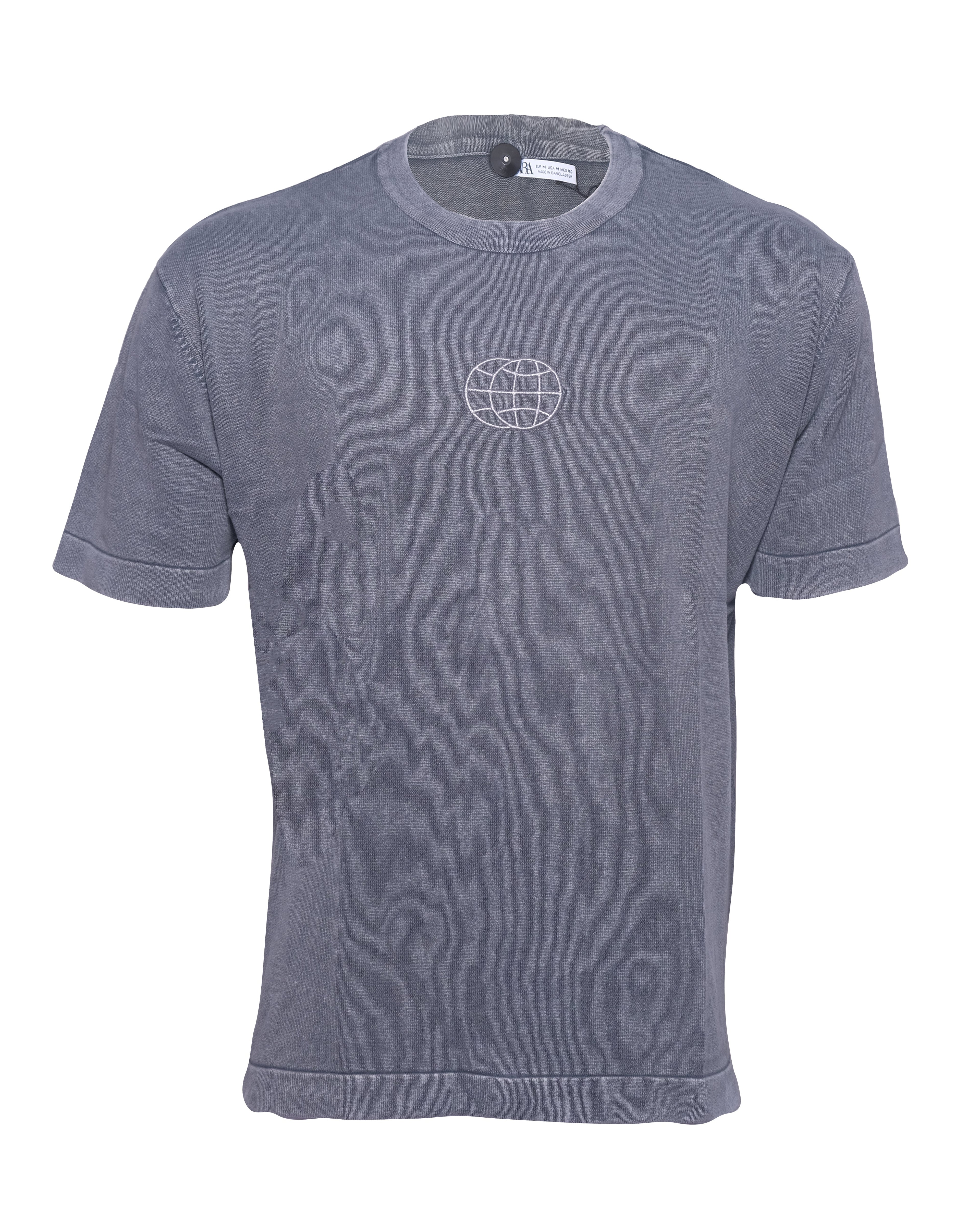 ZARA Stormy Slate Vintage Wash Short Sleeve Tee