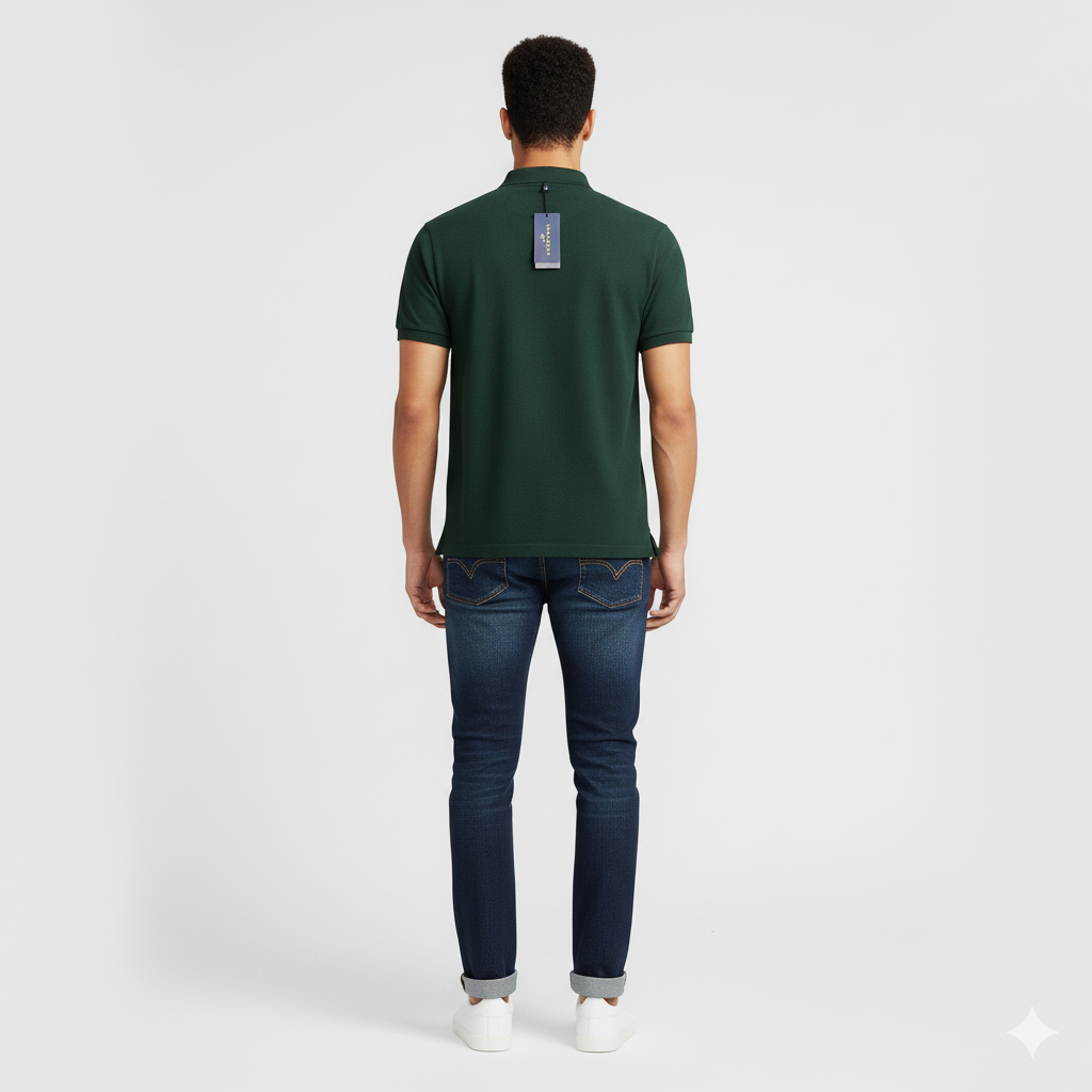 POLO RALPH LAUREN Enchanted Forest Tailored Fit Short Sleeve Piqué Polo Shirt