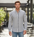 BROOKS BROTHERS Tempest Ash Tailored Fit Long Sleeve Cotton-Blend Button-Up Shirt