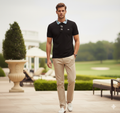 LACOSTE Deep Ocean Luxe Fit Short Sleeve Piqué Polo Shirt