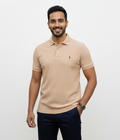 POLO BY RALPH LAUREN Sandy Dune Textured Slim Fit Short Sleeve Polo Shirt