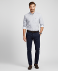 TOMMY HILFIGER Misty Silver Modern Fit Long Sleeve Button-Up Shirt