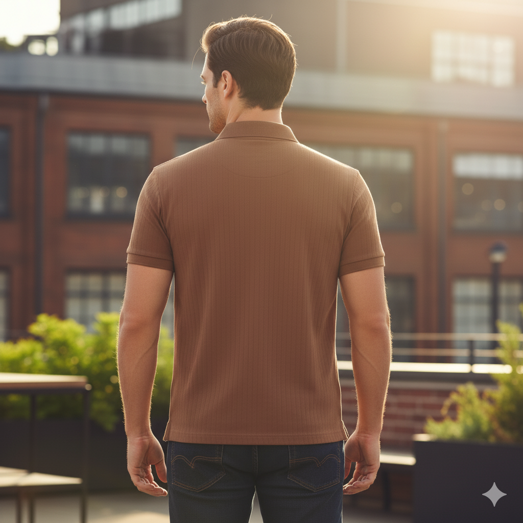 TOMMY HILFIGER Opulent Amber Classic Fit Short Sleeve Polo Shirt