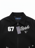 POLO RALPH LAUREN Enchanted Onyx Varsity Fit Embroidered Corduroy Jacket