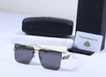 MAYBACH Radiant Silver Luxe Aviator Sunglasses with Gold Accents