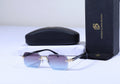 DAVID BECKHAM Celestial Teal Luxe Gradient Square Sunglasses