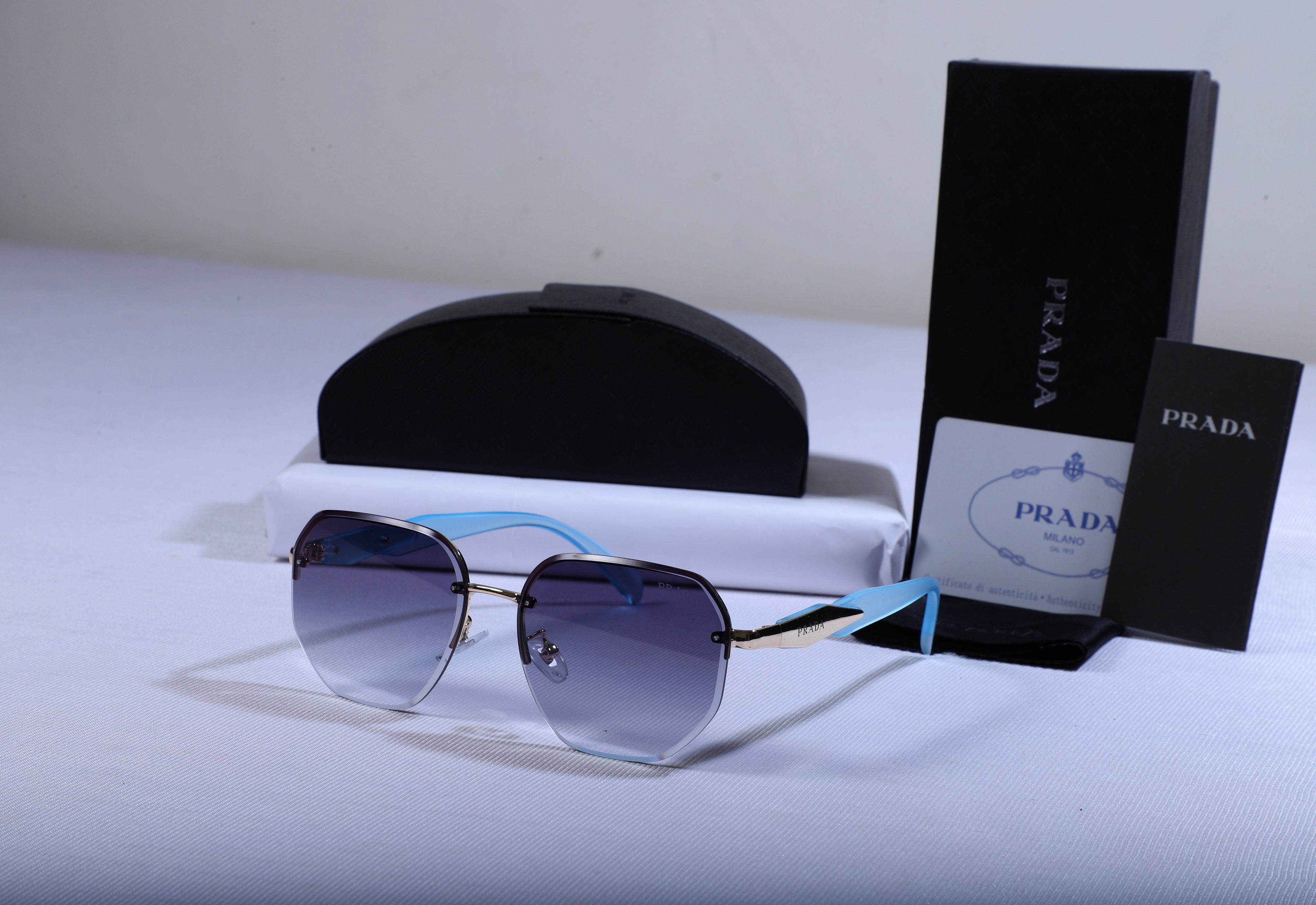 PRADA Ethereal Amber Luxe Fit Oversized Sunglasses