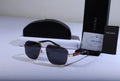 PRADA Radiant Onyx Premium Aviator Sunglasses with Gilded Frame