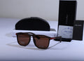 PRADA Rustic Amber Chic Square Sunglasses with Earthy Hues Lenses