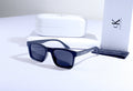 CALVIN KLEIN Onyx Shadow Chic Square Sunglasses