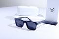 CALVIN KLEIN Tranquil Indigo Contemporary Square Sunglasses