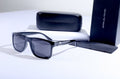 EMPORIO ARMANI Obsidian Mirage Bold Fit Oversized Shield Sunglasses with Case