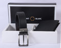 MONT BLANC Classic Leather Belt and Wallet Gift Set