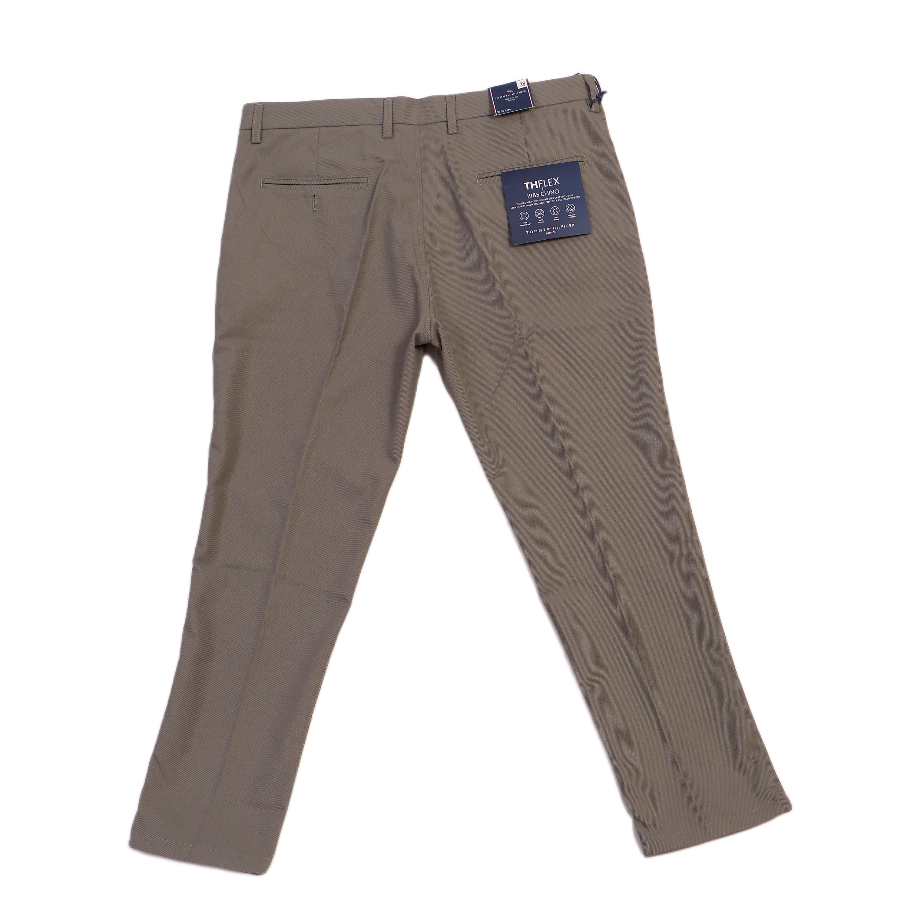 TOMMY HILFIGER Radiant Sable Umber Tailored Fit Stretch Chino Pants