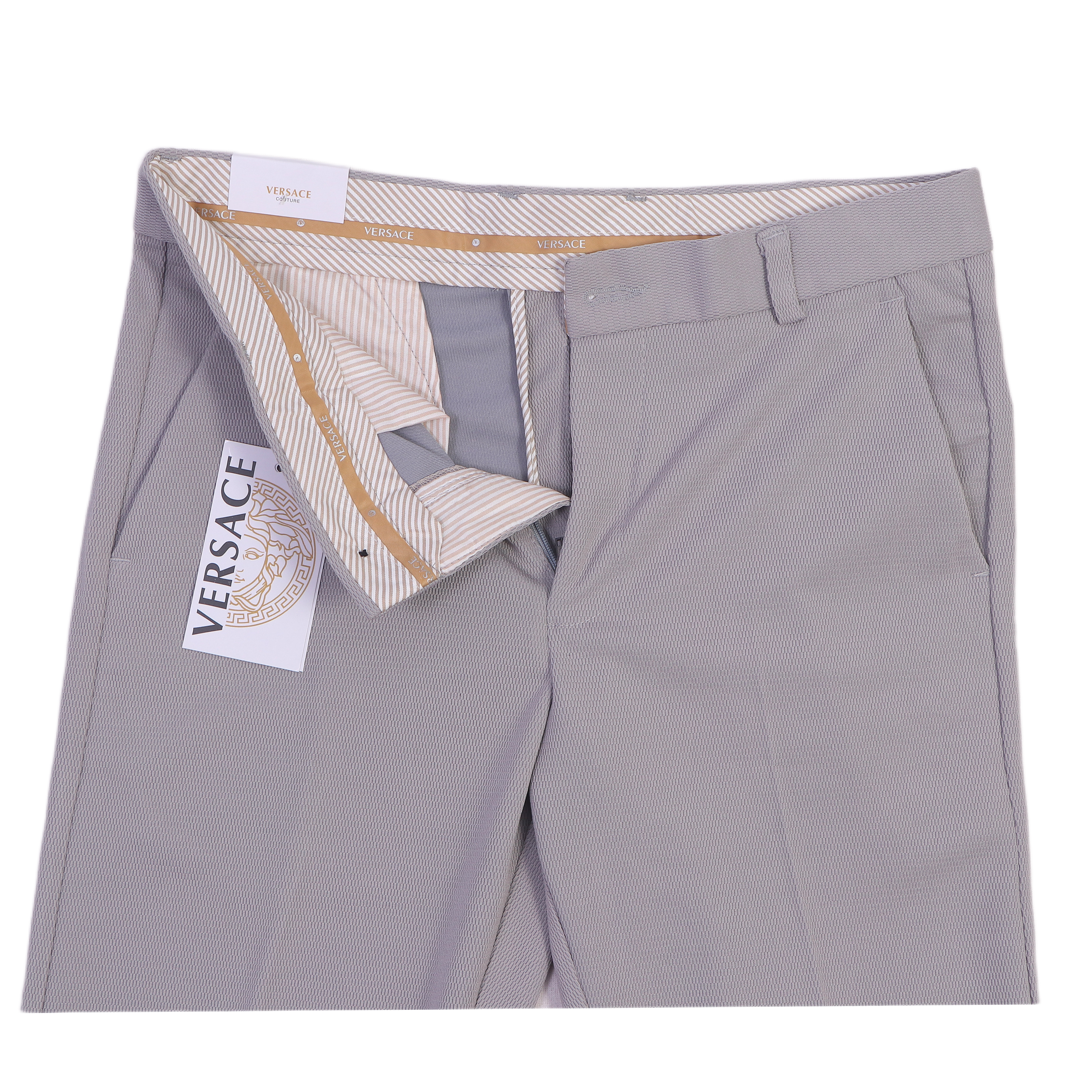 VERSACE Opulent Mist Regular Fit Tailored Trousers