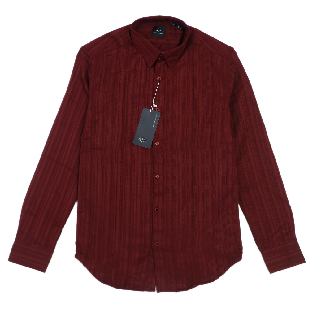 ARMANI EXCHANGE Opulent Lapis Aurora Slim Fit Long Sleeve Shirt