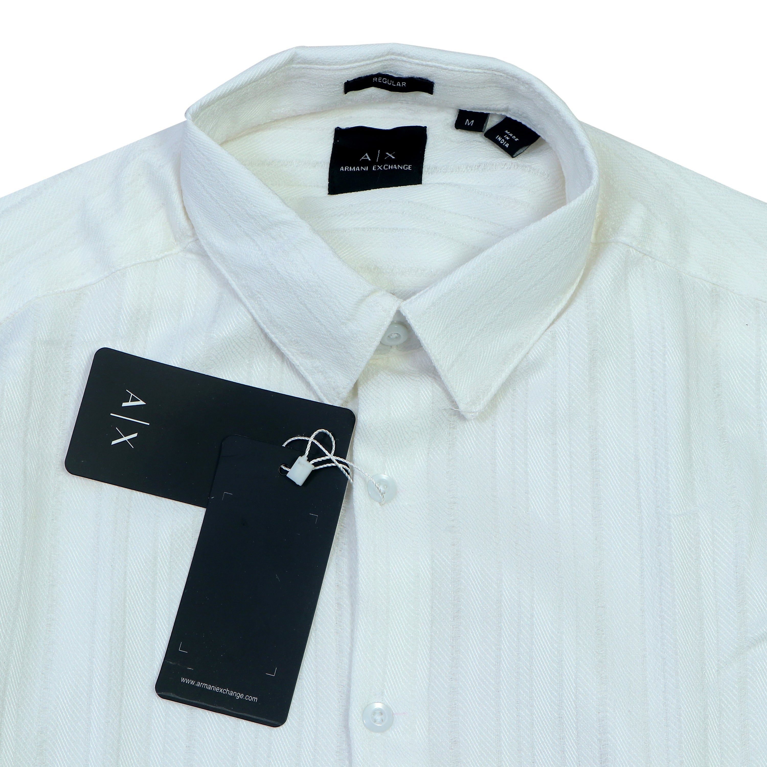 ARMANI EXCHANGE Prismatic Pearl Slim Fit Long Sleeve Shirt