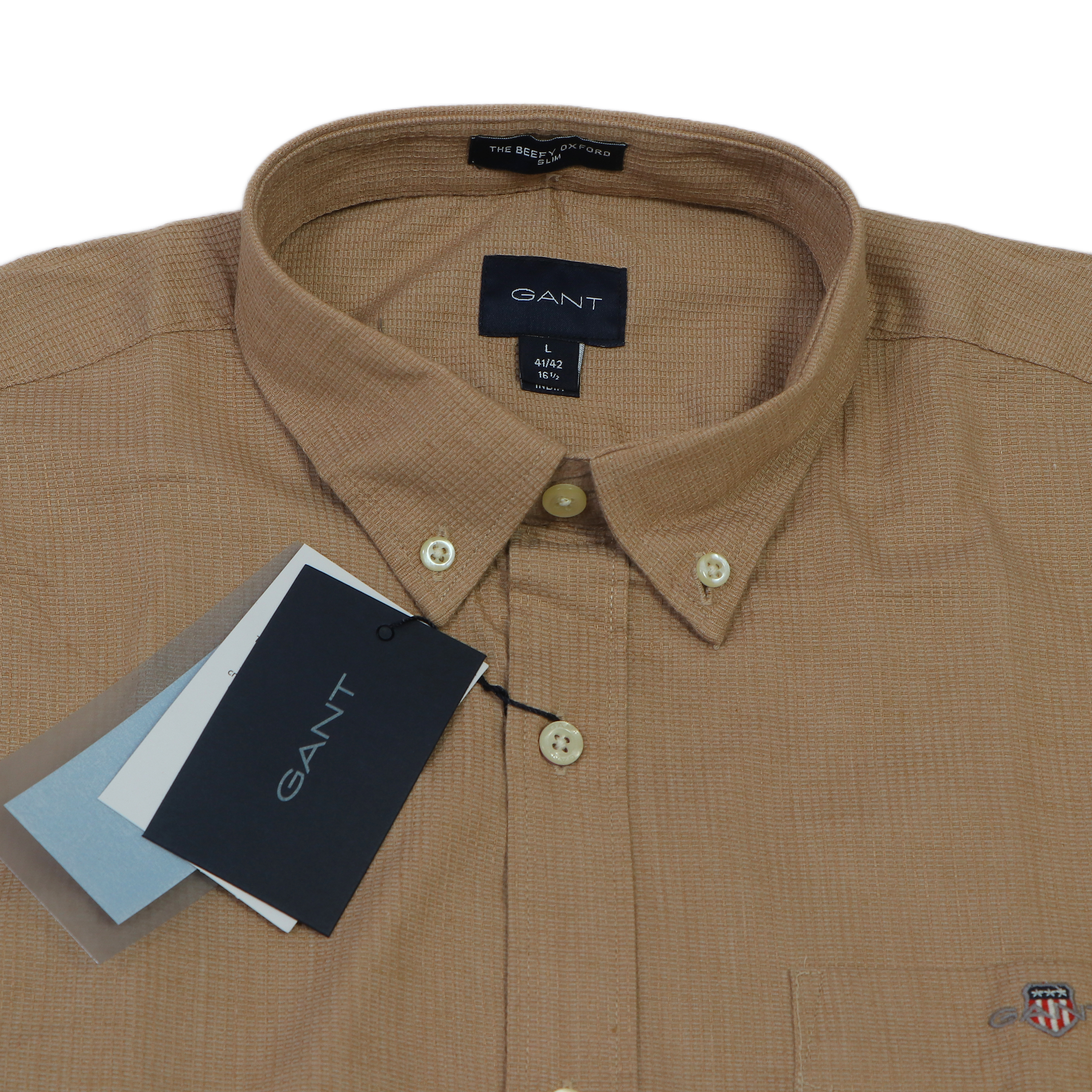 GANT Prismatic Amber Drift Classic Fit Long Sleeve Shirt