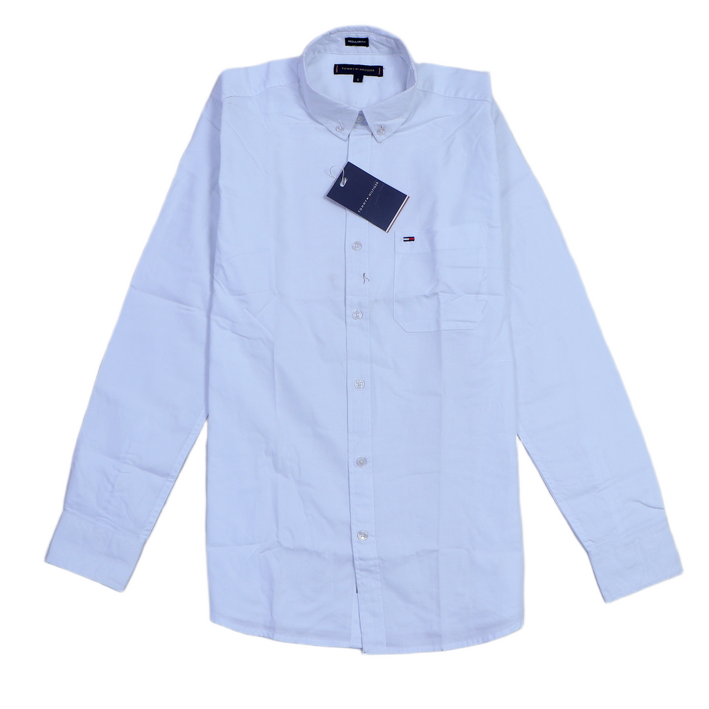 TOMMY HILFIGER Ethereal Ice Slim Fit Long Sleeve Button-Down Shirt