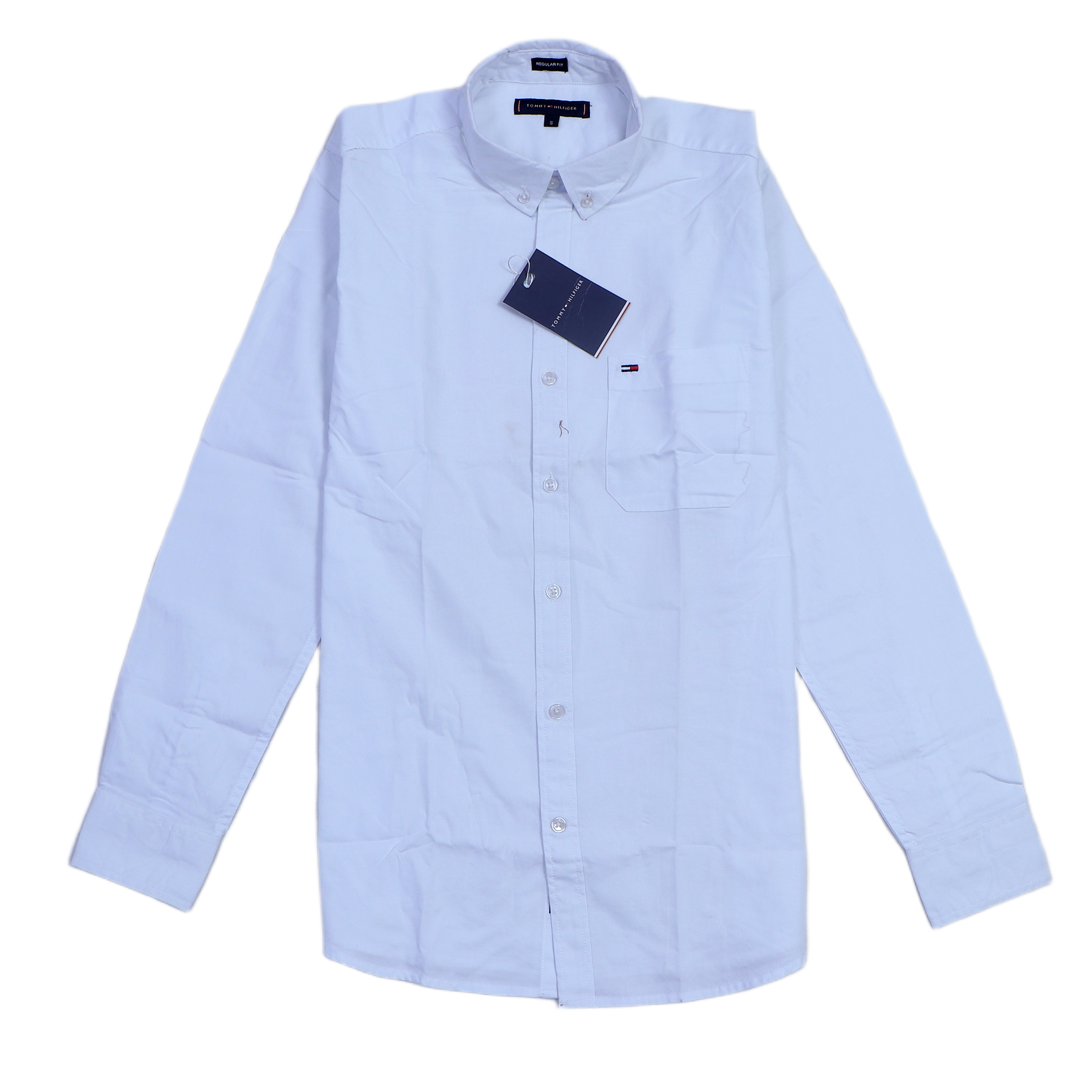 TOMMY HILFIGER Ethereal Ice Slim Fit Long Sleeve Button-Down Shirt
