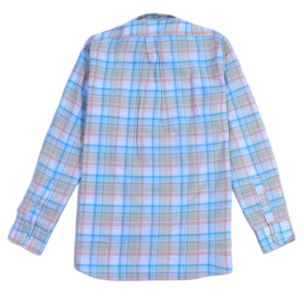BROOKS BROTHERS Tranquil Breeze Tailored Fit Long Sleeve Cotton Blend Oxford Shirt