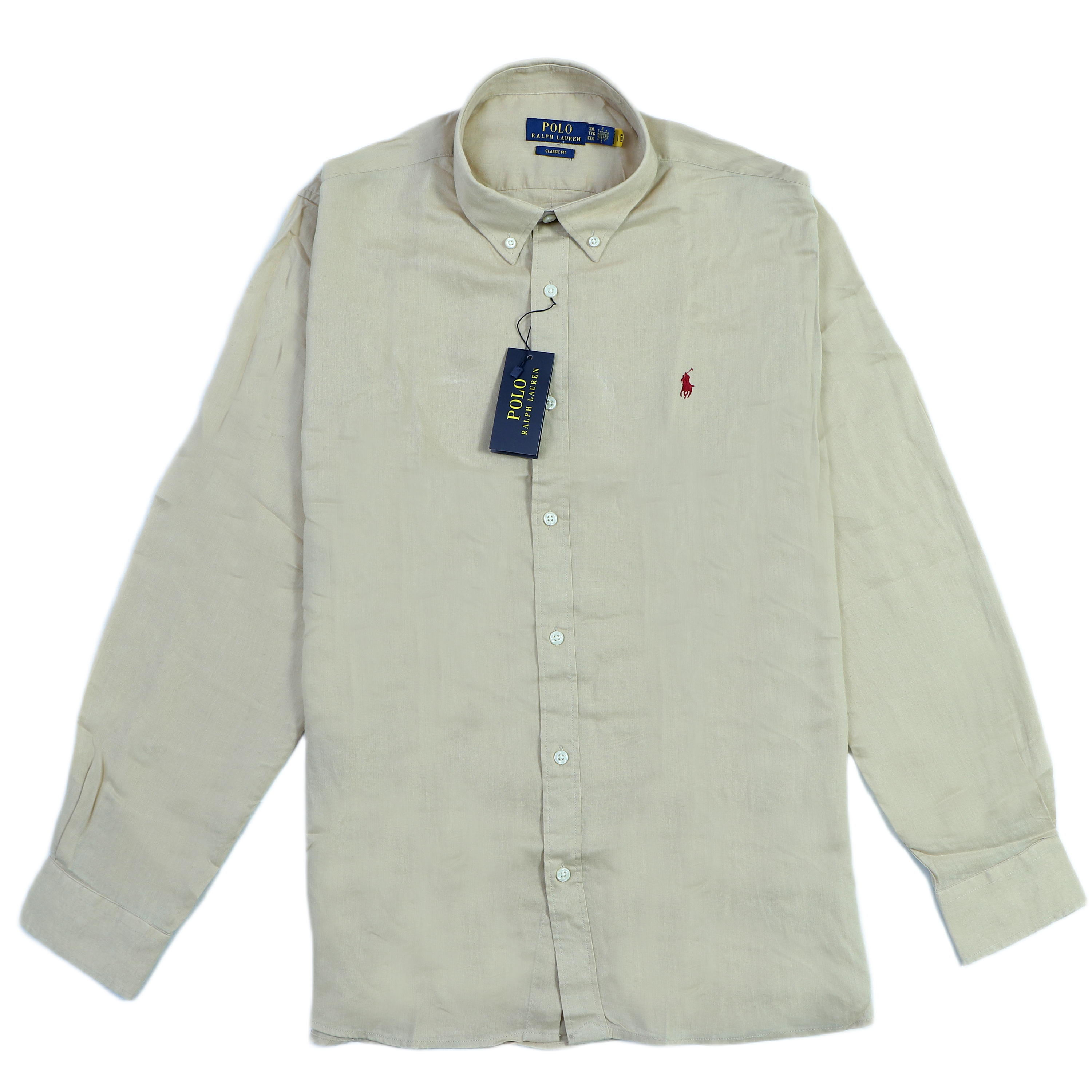 POLO RALPH LAUREN Whispering Almond Classic Fit Long Sleeve Button-Up Shirt
