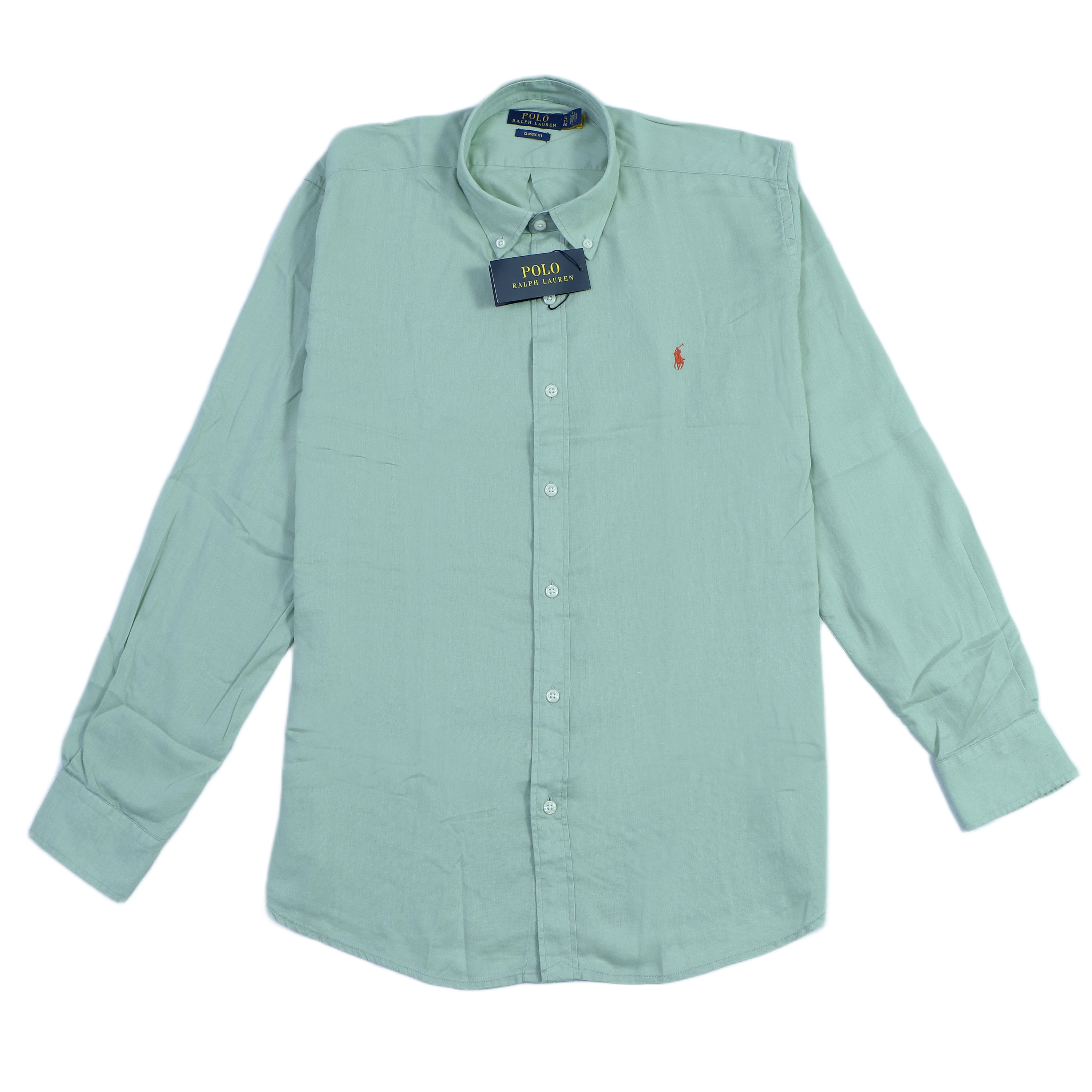 POLO RALPH LAUREN Tranquil Mint Classic Fit Long Sleeve Button-Down Shirt