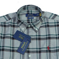 POLO RALPH LAUREN Mystic Emerald Classic Fit Long Sleeve Plaid Shirt