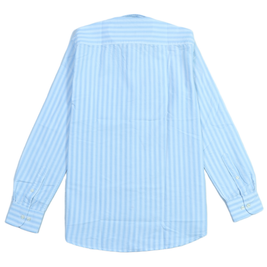 TOMMY HILFIGER Celestial Aqua Tailored Fit Long Sleeve Striped Shirt